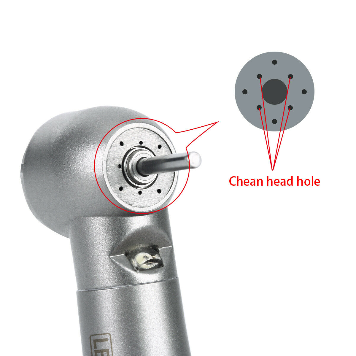 3X Dental LED E-generator Push Button High Speed Handpiece+Quick Coupler 4 Holes