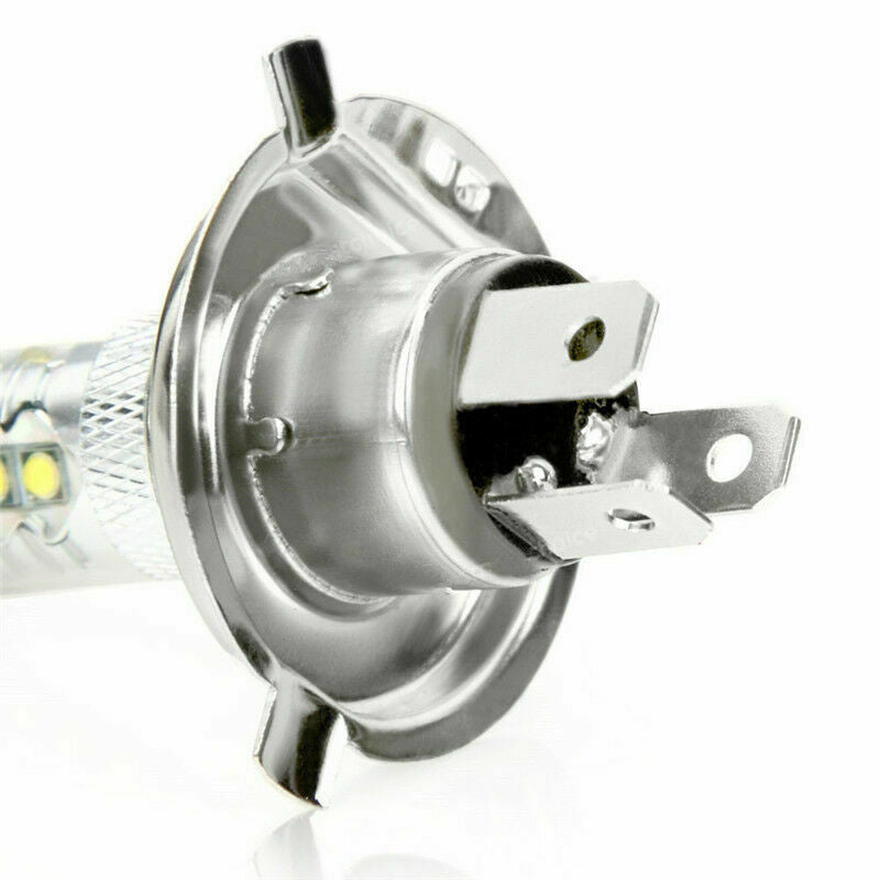 H4 COB LED Motorcycle Headlight Hi/Lo Beam Front Light Bulb Lamp White 6000K 80W
