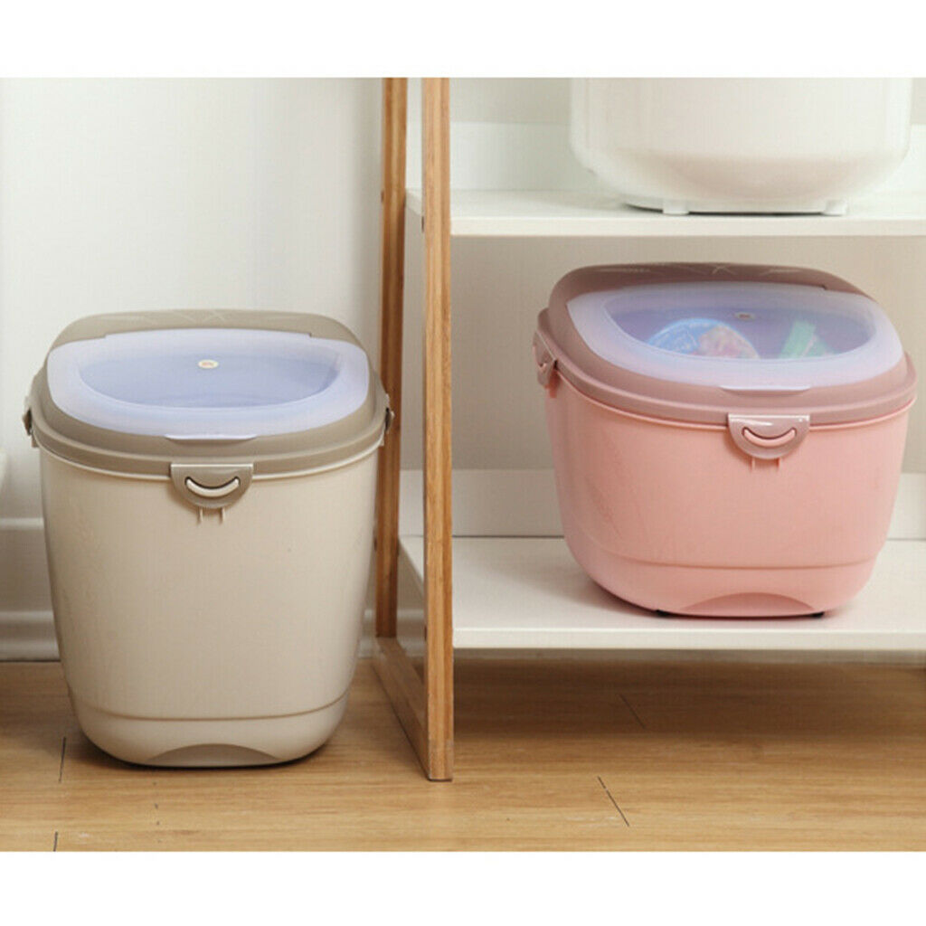 10kg Food Storage Container Airtight Cereal Rice Container Bin with Lid