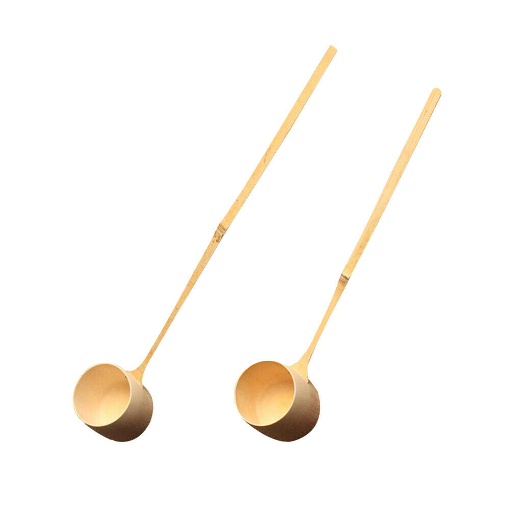 2pcs Water Dipper Water Ladle Wine Spoon Scoop Japanese Tea Ceremony Tool
