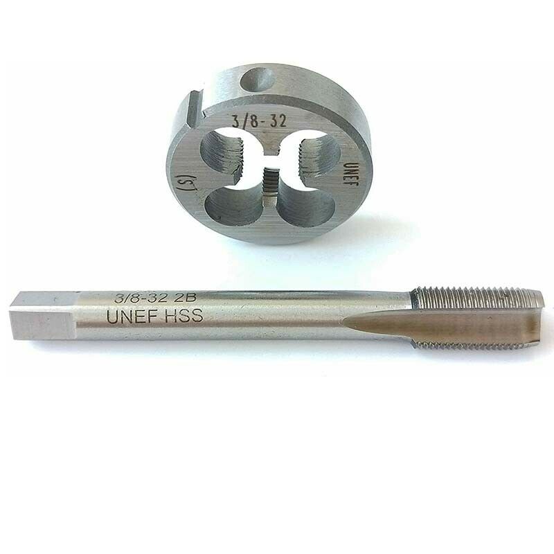 3/8-32UNEF HSS Tap And Die, CNC Machine Thread Tap+Round Thread Die Right Hand