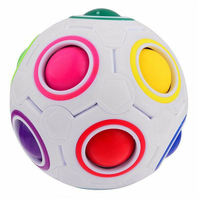 Magic Rainbow Ball Cube Speed Puzzle Ball Kids Educational Learning Funny.l8