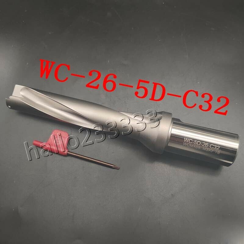 SP-26-C32-5D U drill indexable drill 26mm C32 5D FOR WCMX05 CNC inserts Φ26-5D