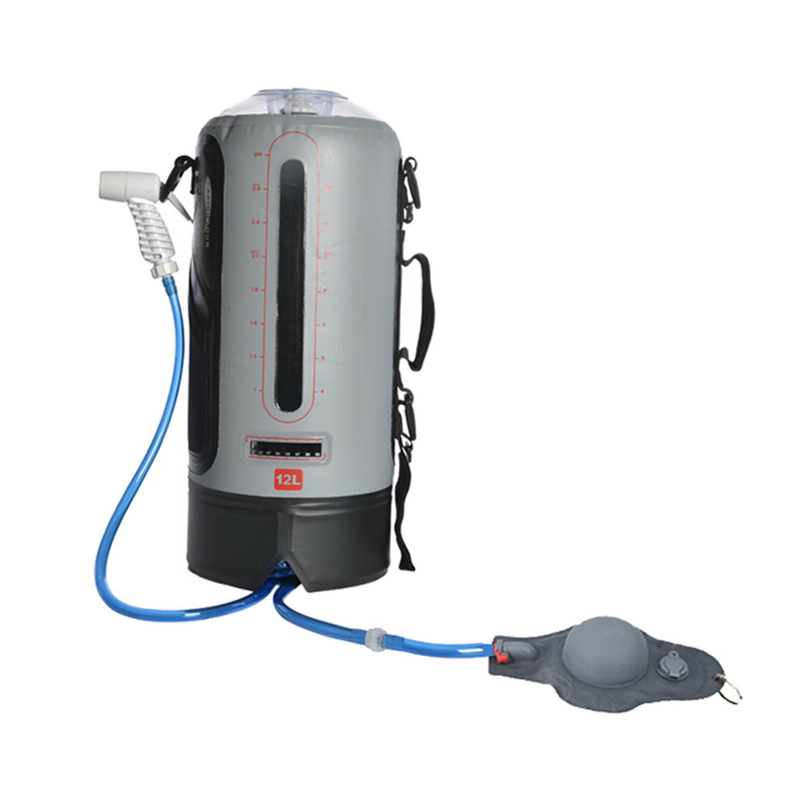 Outdoor Camping Portable Shower Foldable Solar Sun Heated Water Bag 12L