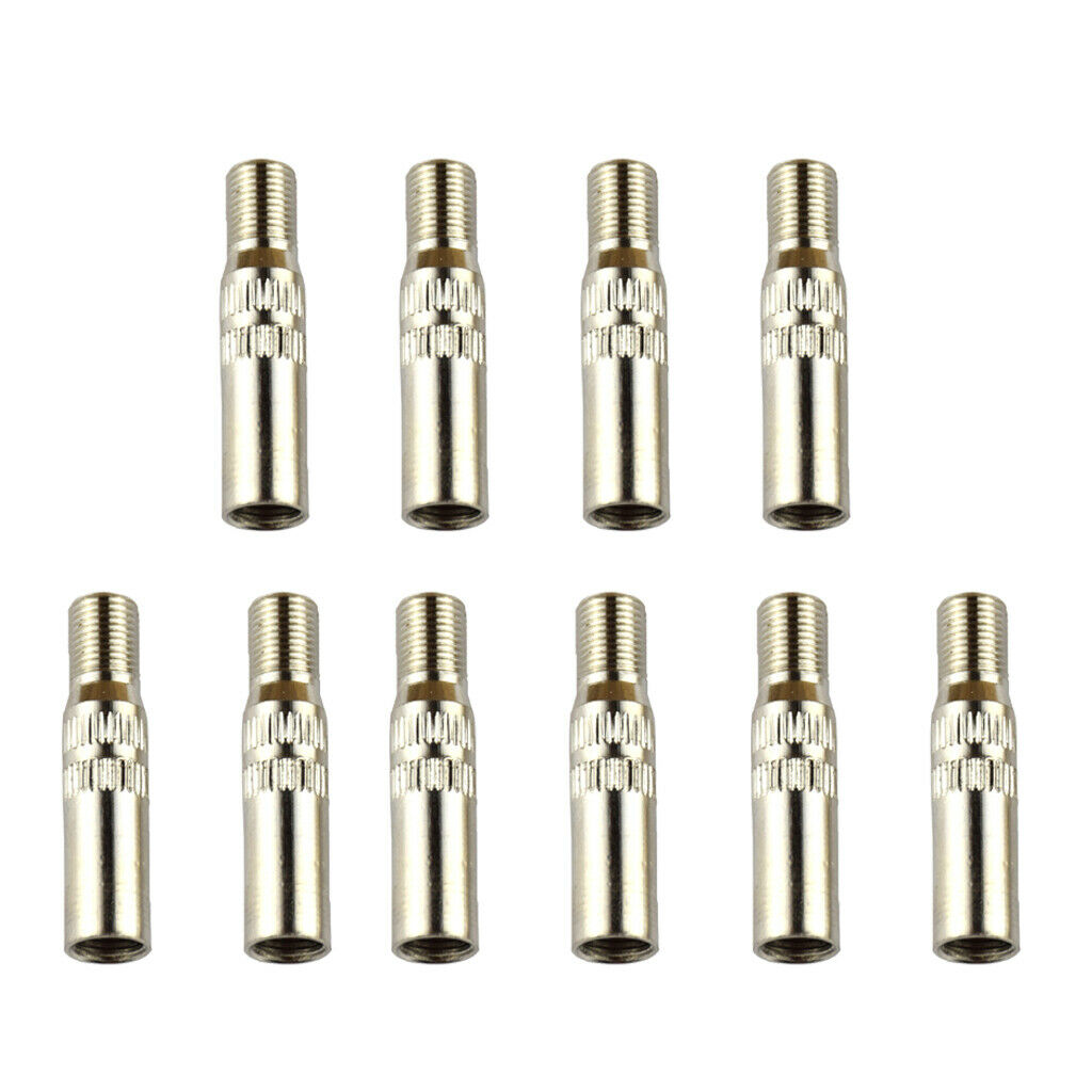 10 Pieces Vehicle Bike Motorcycle Copper Tire Tyre Valve Extension   39mm