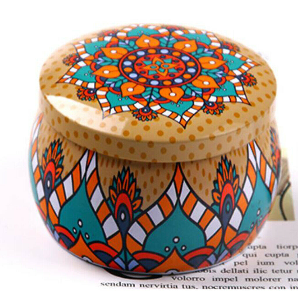 3xTinplate Box Cookies Candy Storage Jar for Christmas Wrapping Gifts Autumn