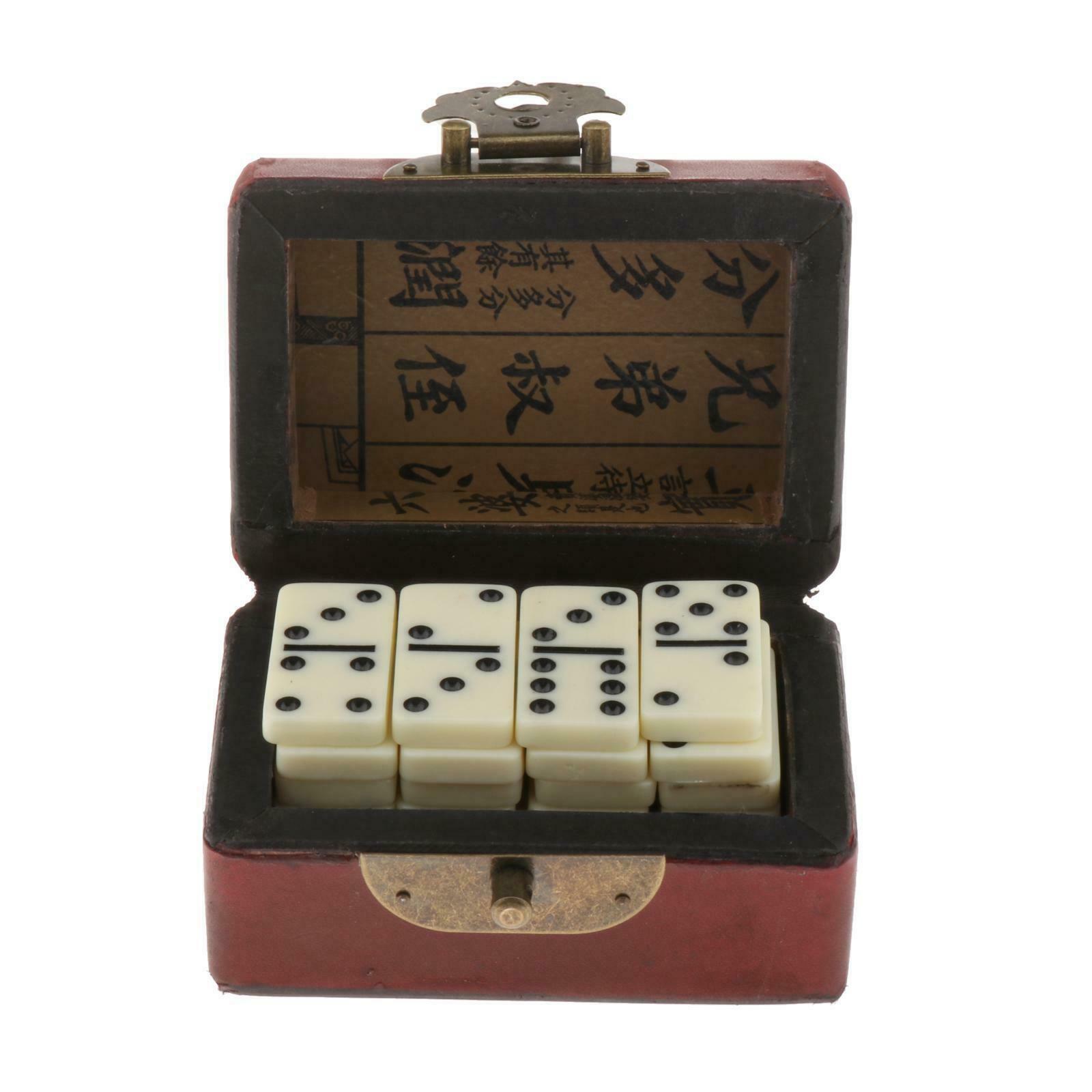 Professional 28 Dominoes Set Traditional Recreational Travel Family Games