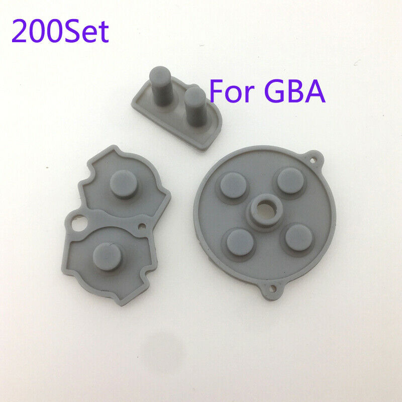 200Sets GBA GAMEBOY ADVANCE BUTTONS CONDUCTIVE RUBBER PADS START/SELECT AB D-pad