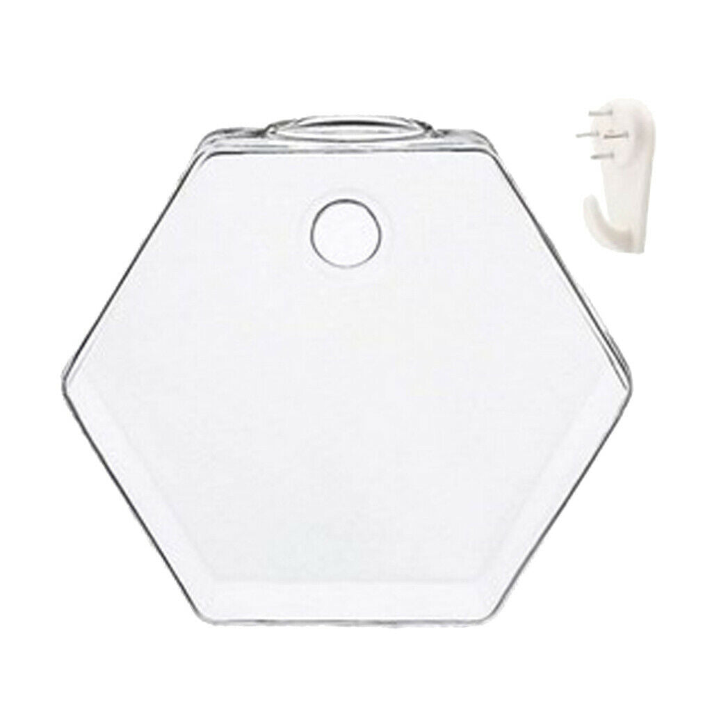 Hexagon Hanging Planters Hydroponic Pot Small Fish Tank Wall Art Decor