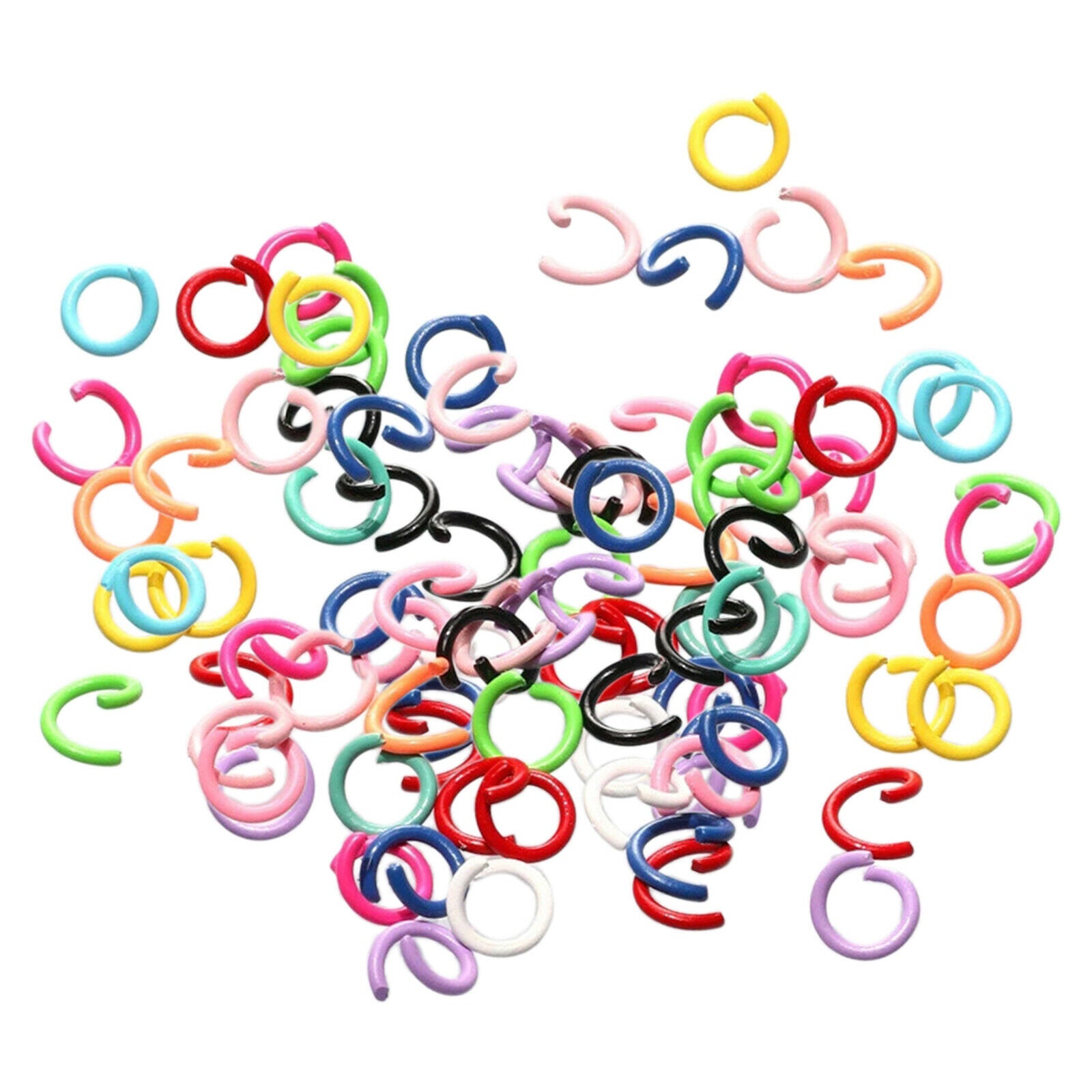 Jump Rings for Jewelry Making, 300 Pcs Mix Color Open Jump Ring, Small Jump