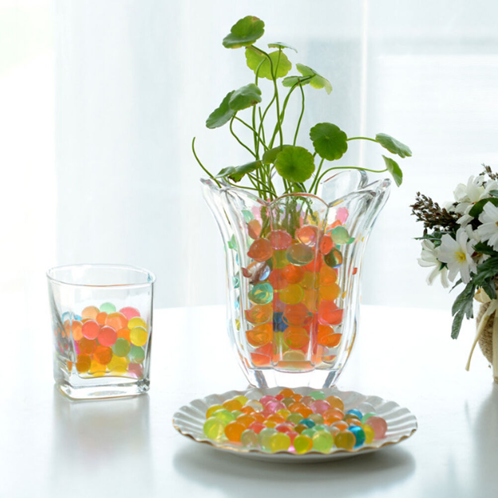 1Bags Jelly Crystal Beads Flower Arranging Decoration Home Decoratio.l8