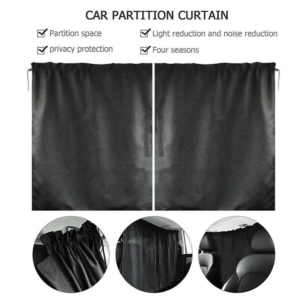 Car Isolation Curtain Shading Partition Protection Front Rear Window Cover
