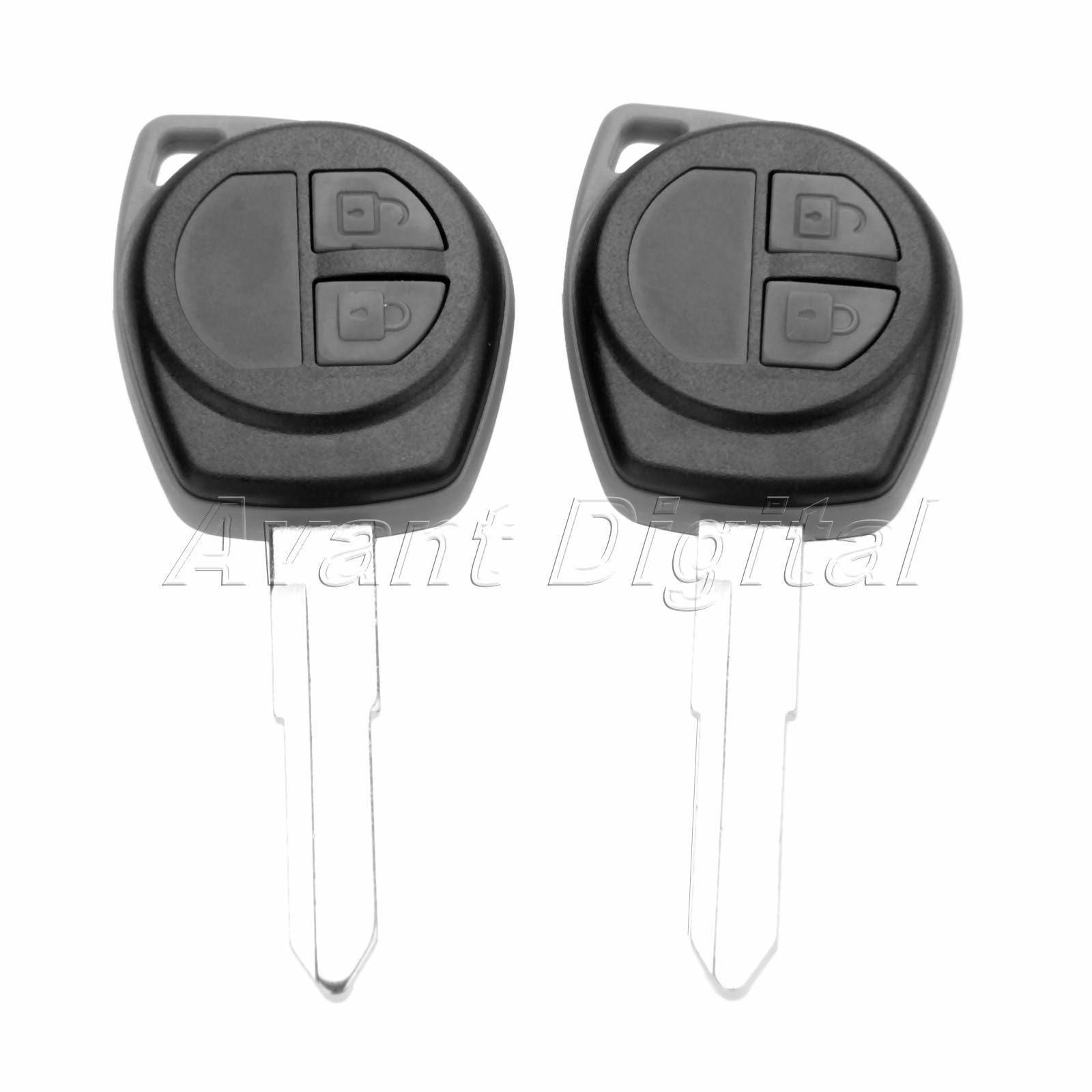 2Pcs Remote Key 2 Buttons 433 MHz ID46 Chip HU87 KBRTS004 Fit For Suzuki Swift
