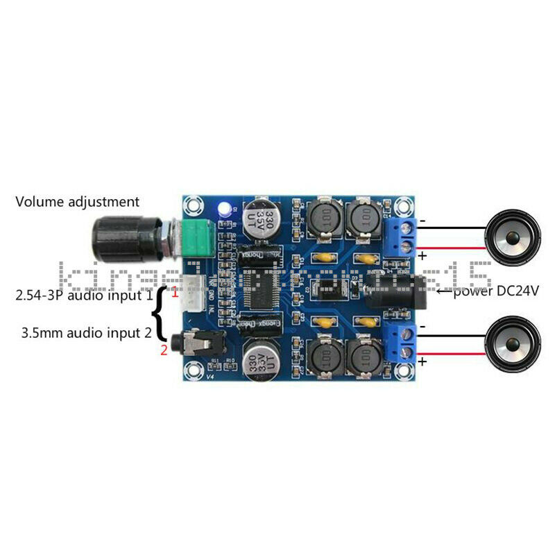 Digital TPA3118D2 45*45W HD Audio Amplifier Speaker Dual Channel Power Amp Board