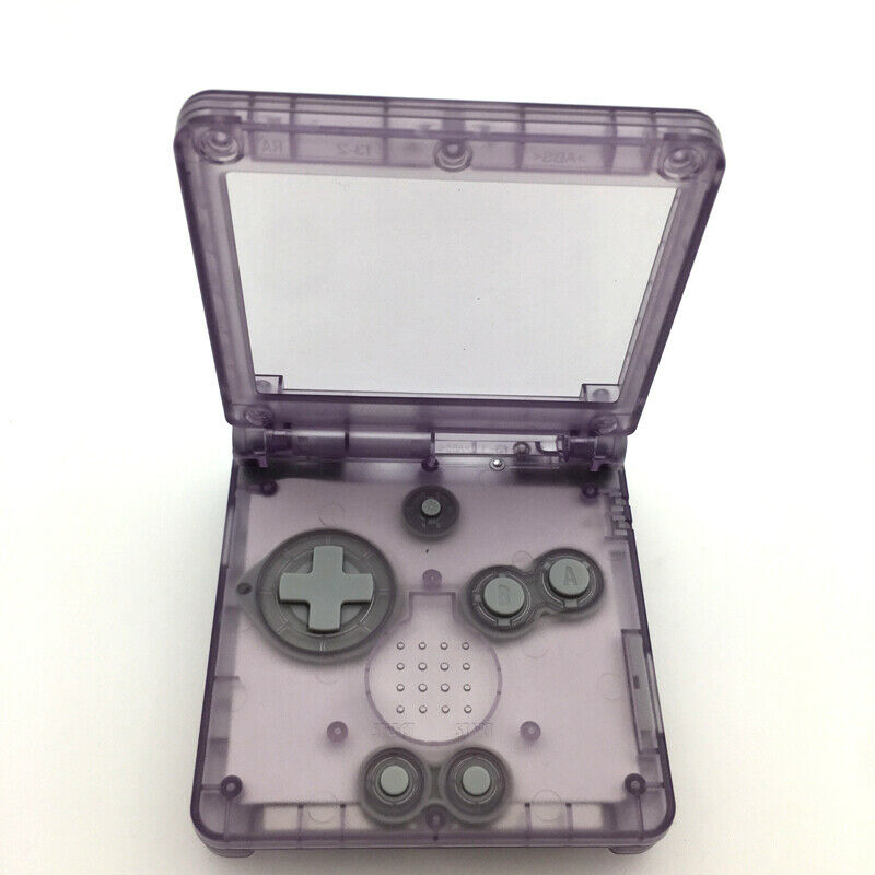 New Transparent Purple Housing Case Cover For Gameboy Advance SP GBA SP Shell