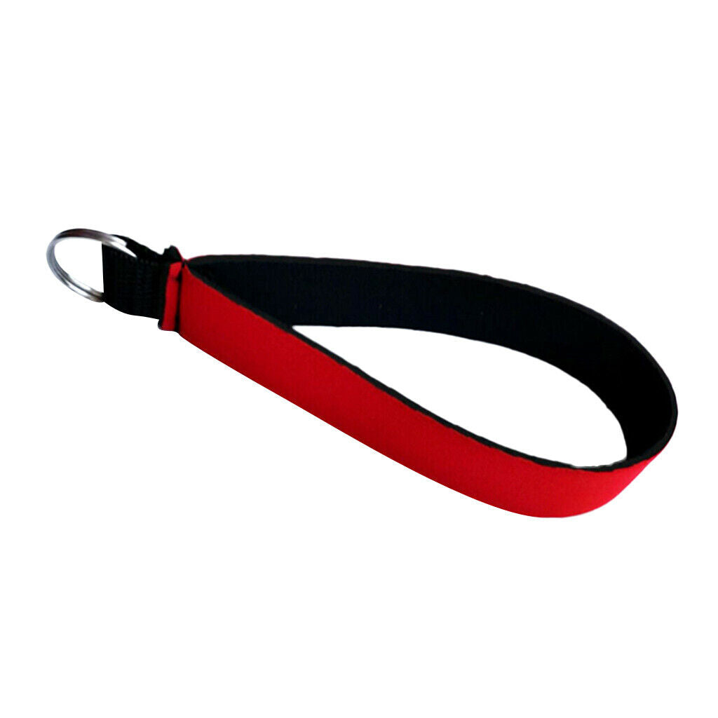 2Pcs Neoprene Wristlet Keychain Wrist Strap Band Key Holder Split Ring