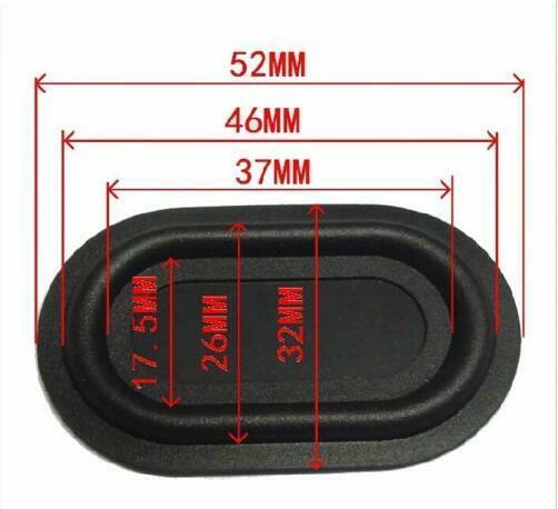 2pcs 32*52mm bass diaphragm 3252 Bass Passive board Bass Film Home Audio parts