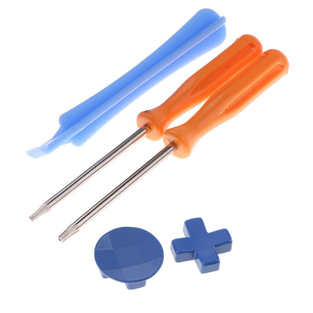 Controller D-pad Direction Button Round Cross Key & Screwdriver Set for
