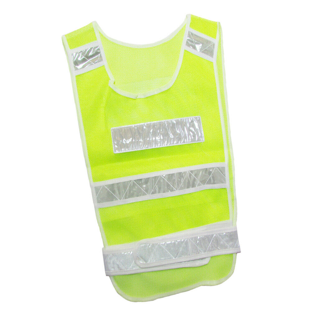 Adjustable Safety Vest Reflective Jacket Security Waistcoat Vest -Yellow