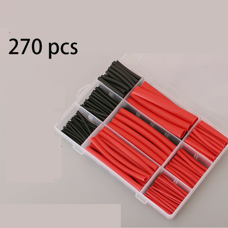 270Pcs Polyolefin Heat Shrink Assorted Tube Tubing Insulated Sleeve Kit Wire New