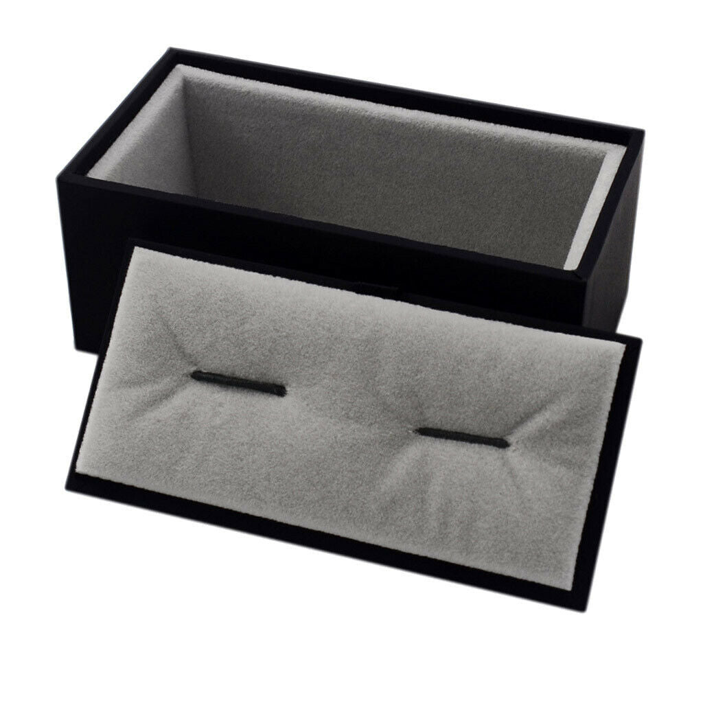 1 Pair Cuff Links Cufflinks Holder Storage Mens Jewelry Gift Box Case Black