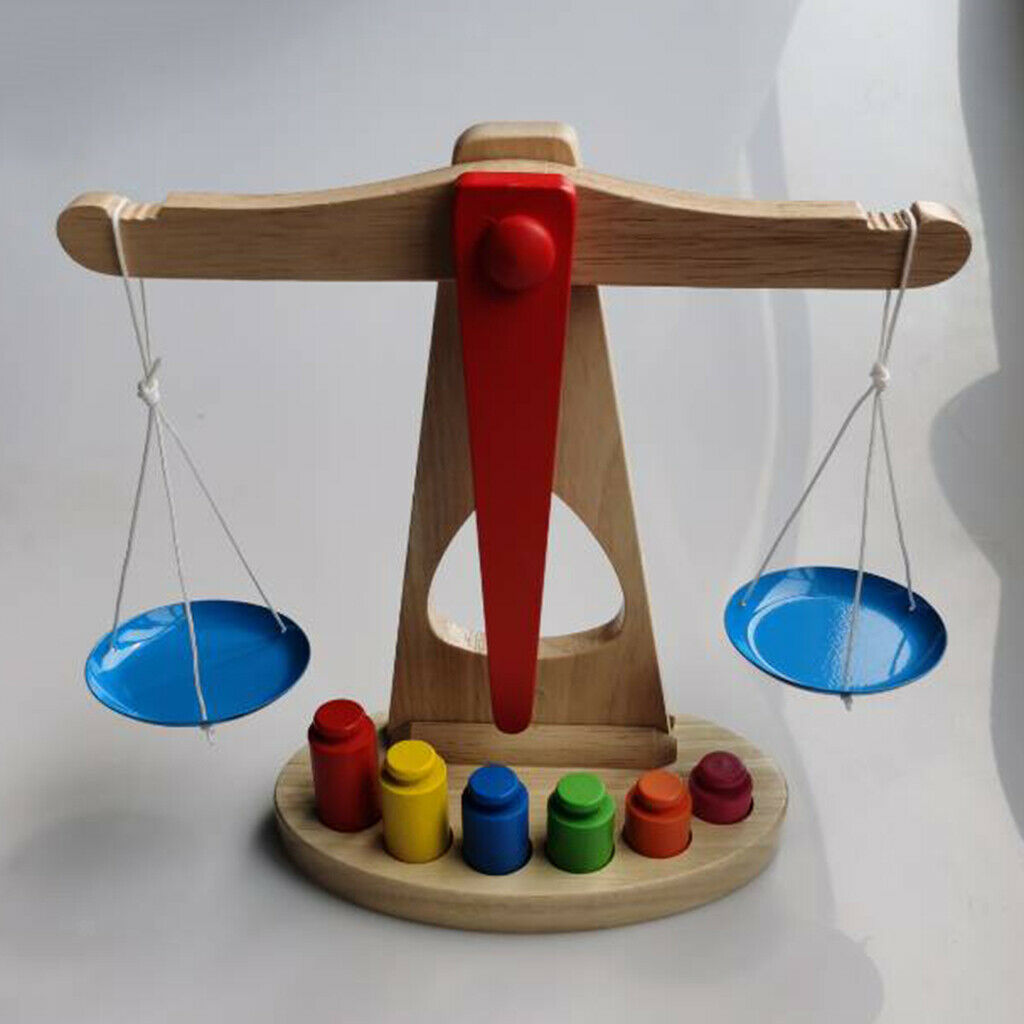 Kids Early Development Counting Toys ,Weighing Scale Montessori Educational Math