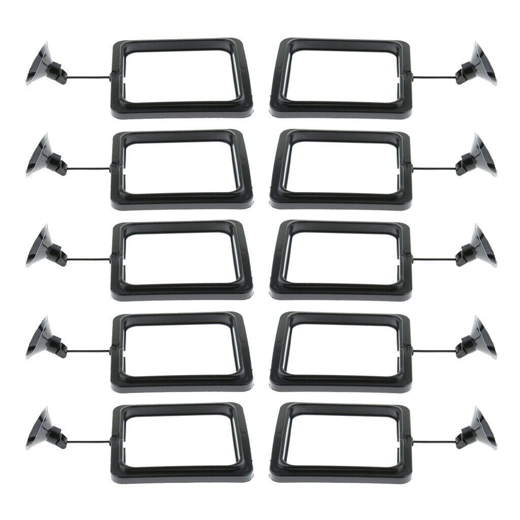 10 Pieces Plastic Aquarium Suspension Feeders, Put Foods Into the Square, it