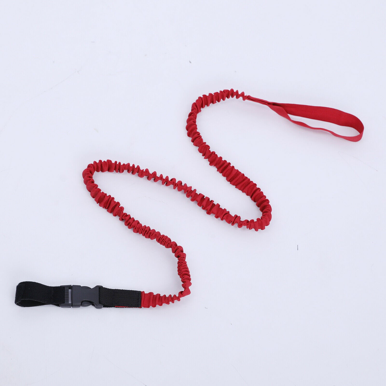 Durable kayak paddle line. Coiled bungee fishing rod holder