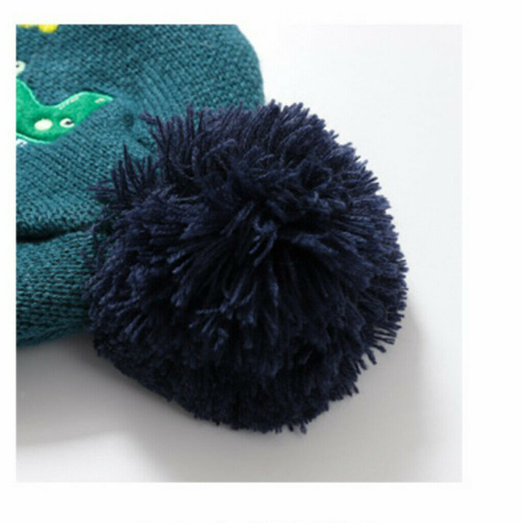 Children Hat Knitting Wool Unisex Lovely Dinosaur for Outdoor Winter Kids
