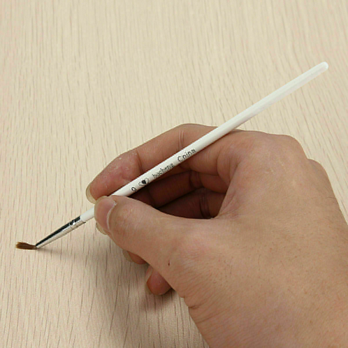 6x White Extra Fine Detail Paint Brush Set Mini Detailing Painting Acrylic Oil