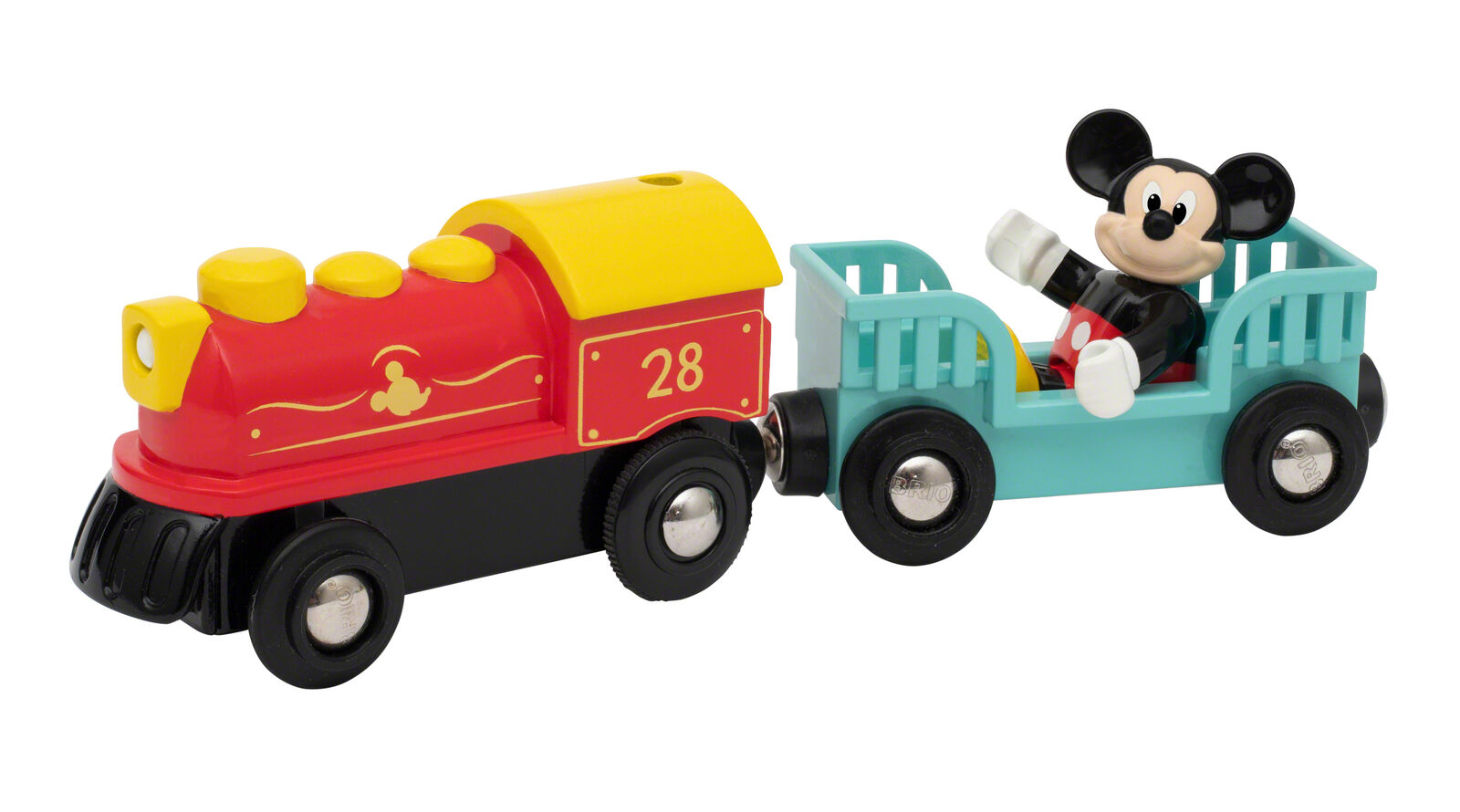 32265 BRIO Disney Mickey Mouse Battery Train Carriage Wooden Railway Age 3 Year+