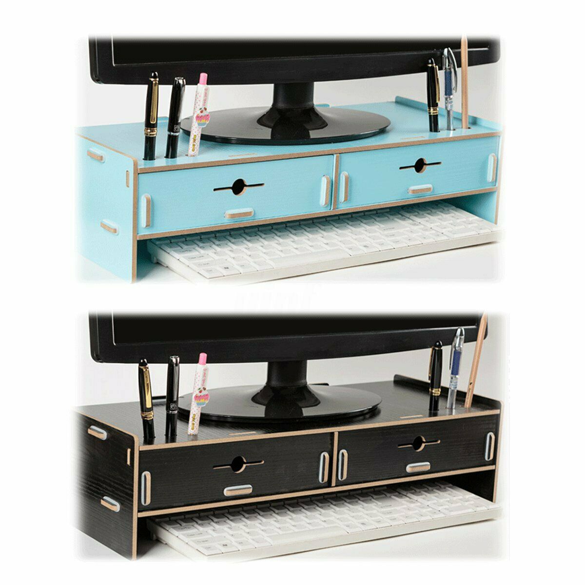 Ergonomic Computer Screen Desktop Stand Wooden Monitor Laptop TV Riser   CA3