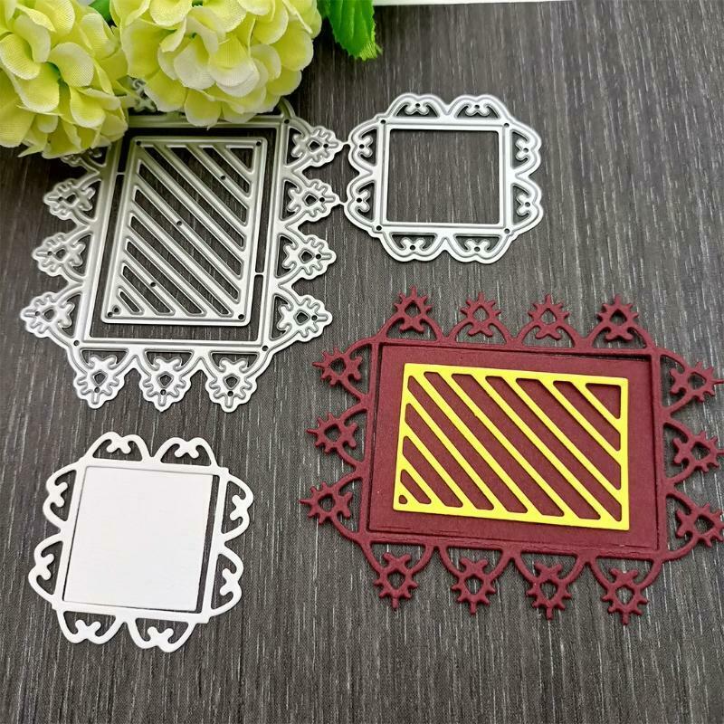 Rectangle Square Metal Cutting Dies Stencil DIY Scrapbooking Album Paper Card