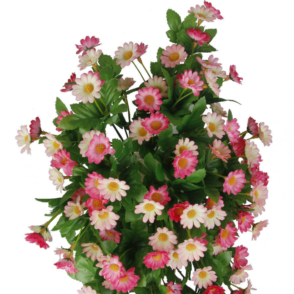 Artificial Silk Daisy Wisteria Flower Vine Wedding Party DIY Decor Pink