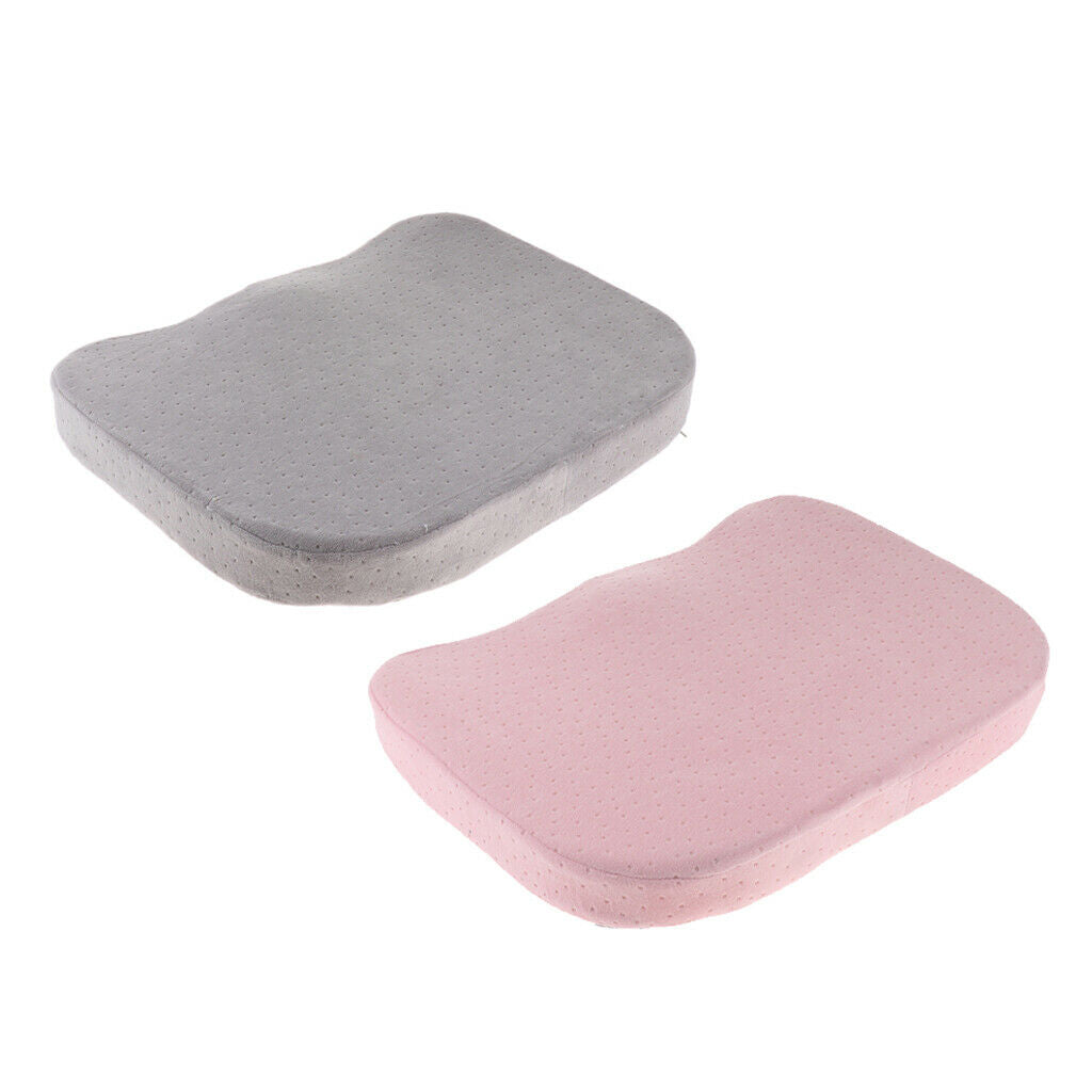 2X Comfort Memory Foam Chair Seat Cushion Pads with Removable Zipper Cover