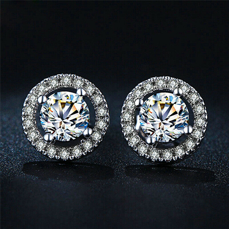 Classic Sliver Plated Heart Arrow Zircon Earrings Elegant Wedding Earringh3L Qx