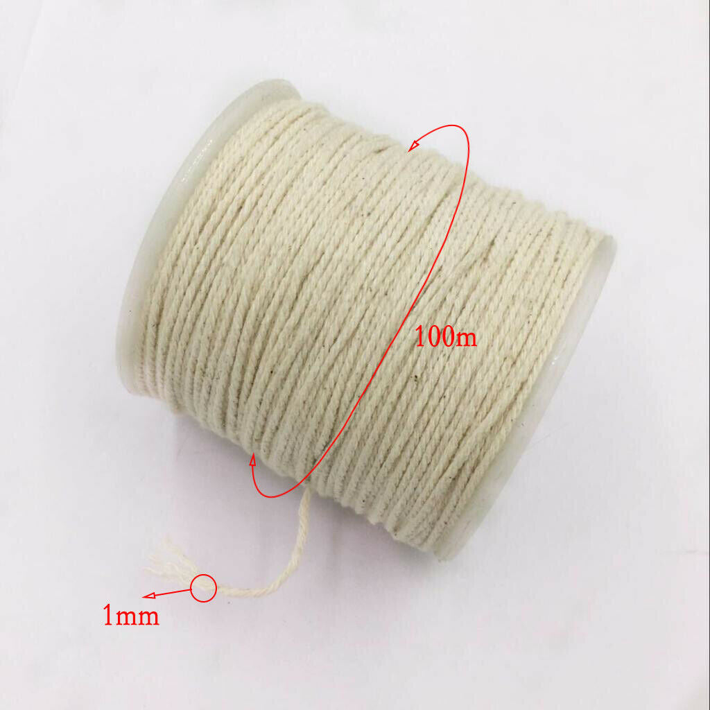 100M 1mm cotton rope cotton cotton yarn cotton cord replacement cord