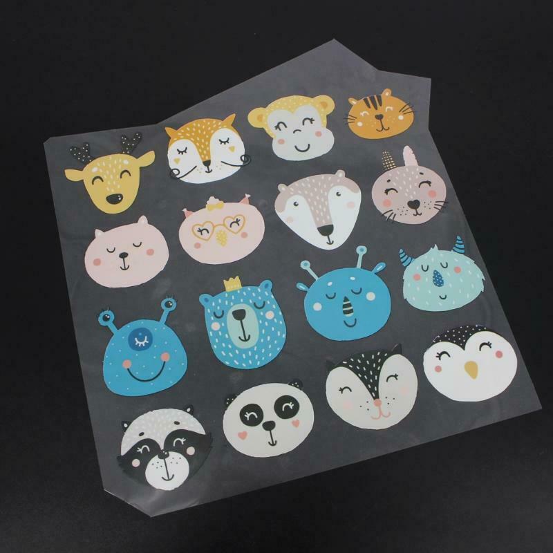 Heat Transfer Iron Stickers Cartoon Animal DIY Clothes Patches for Kids Patch