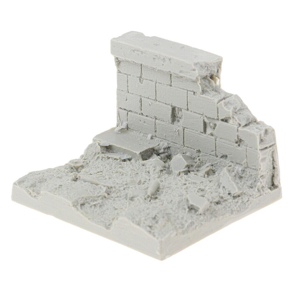 1/35 Scale Soldier War Battlefield Ruins Wall Minaiture for Sand Table Building