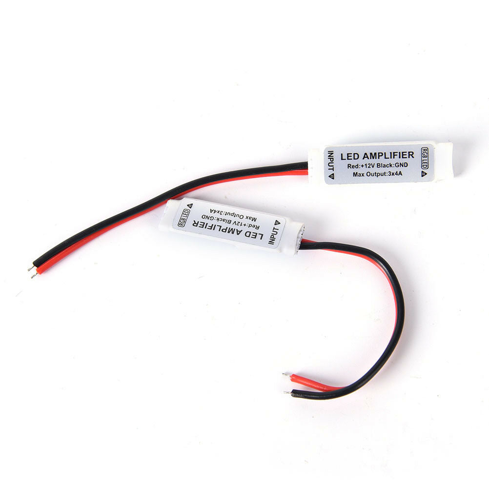 2pcs dc12v mini rgb led amplifier controller for smd 3528 5050 led strip .l8