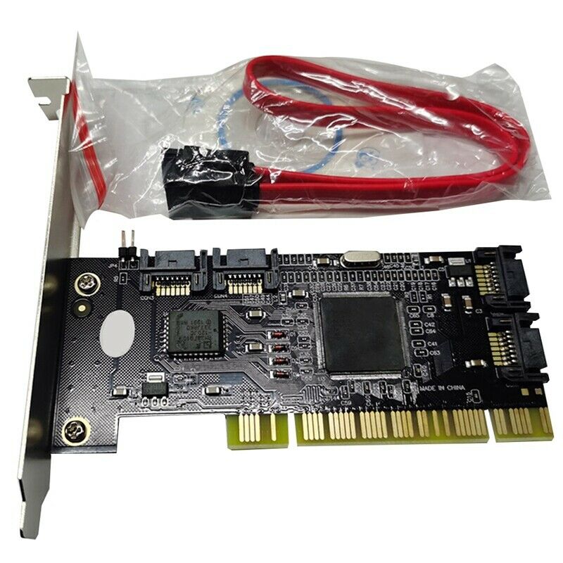 PCI Sata Internal Ports Raid Controller Card (4-Ports) Sil3114 Chipset Sata CaQ8