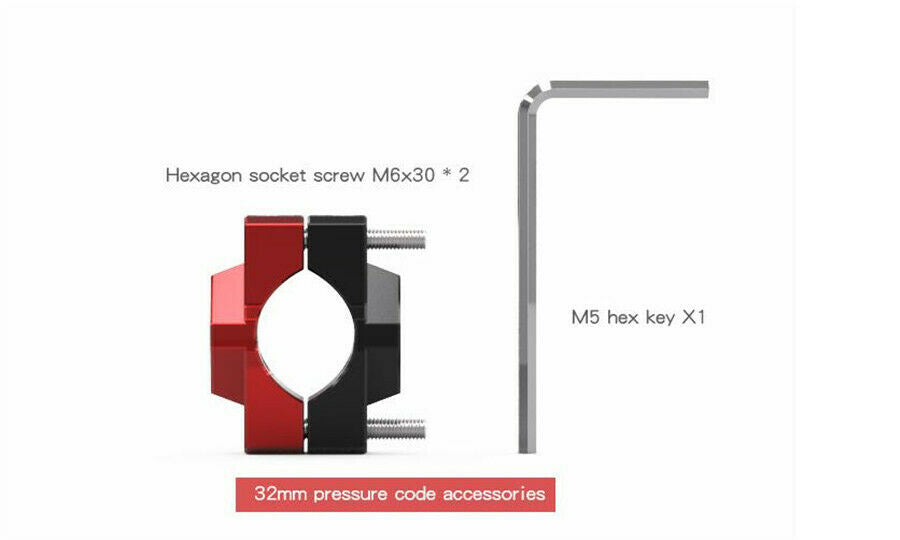 aluminum alloy Motorcycle Stent handlebar bumper light fixed bracket  red& black