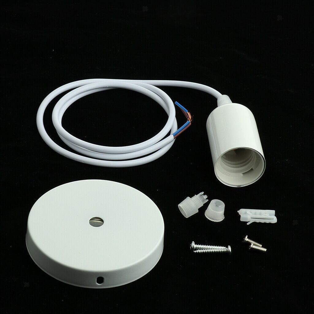 1 Pc Ceiling Lamp / Pendant Light Holder for E27 Screw-type Bulb Light White