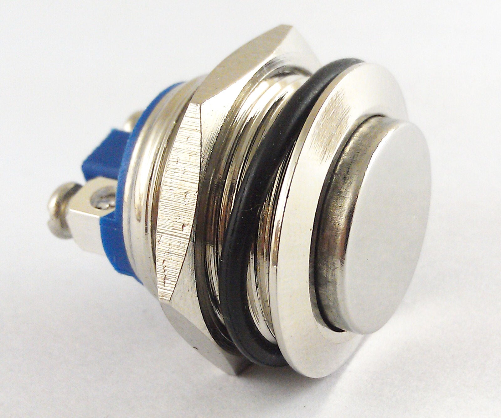5pcs Metal High Flush Push Button Momentary Horn Waterproof Switch 19mm QN19-A3