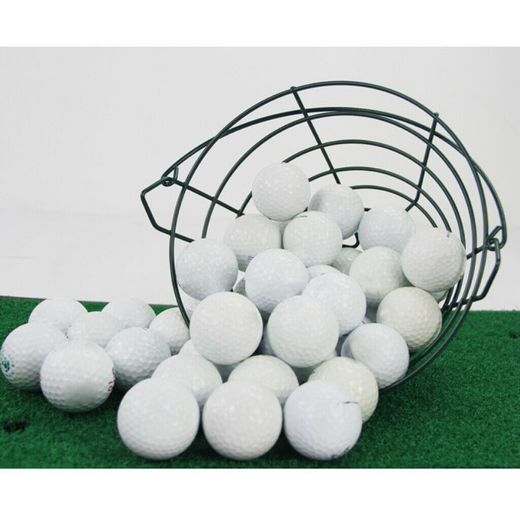 Steel Wire Golf Range Buckets Metal Ball Container Holder with Carrying Handle