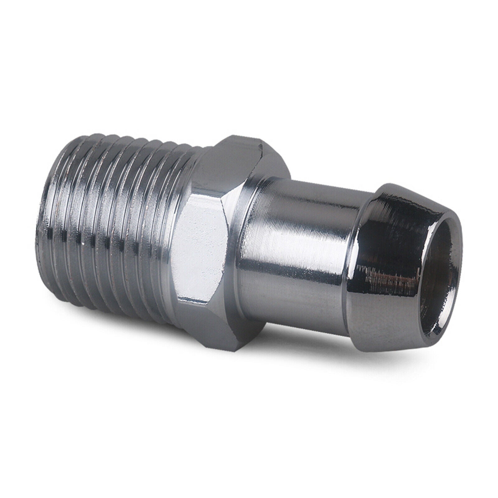 Chromed Steel Heater Hose Fittings 3/4" Water Pump 5/8" Intake Connector