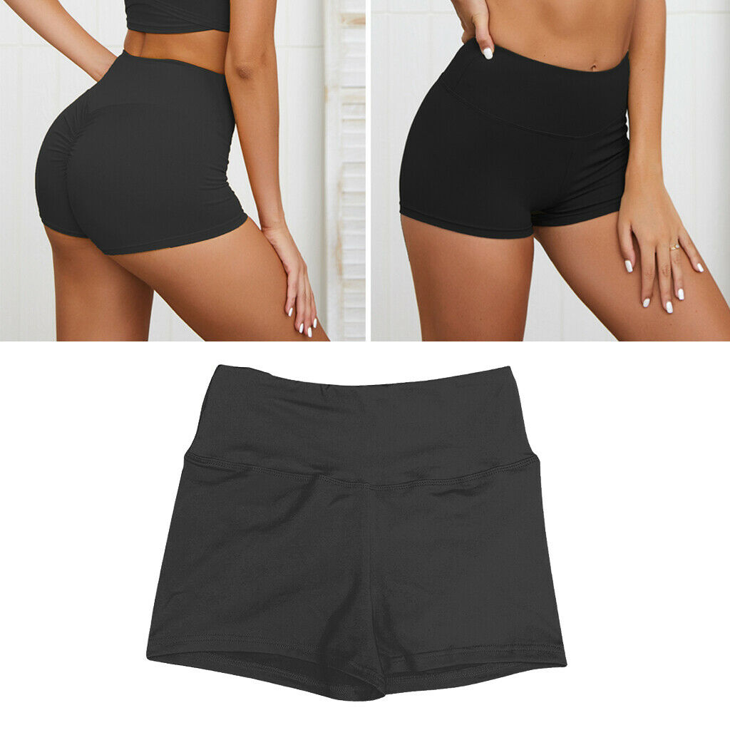 Sexy Stretch Womens Sports Shorts Female Short Pants Black L,Multicolor