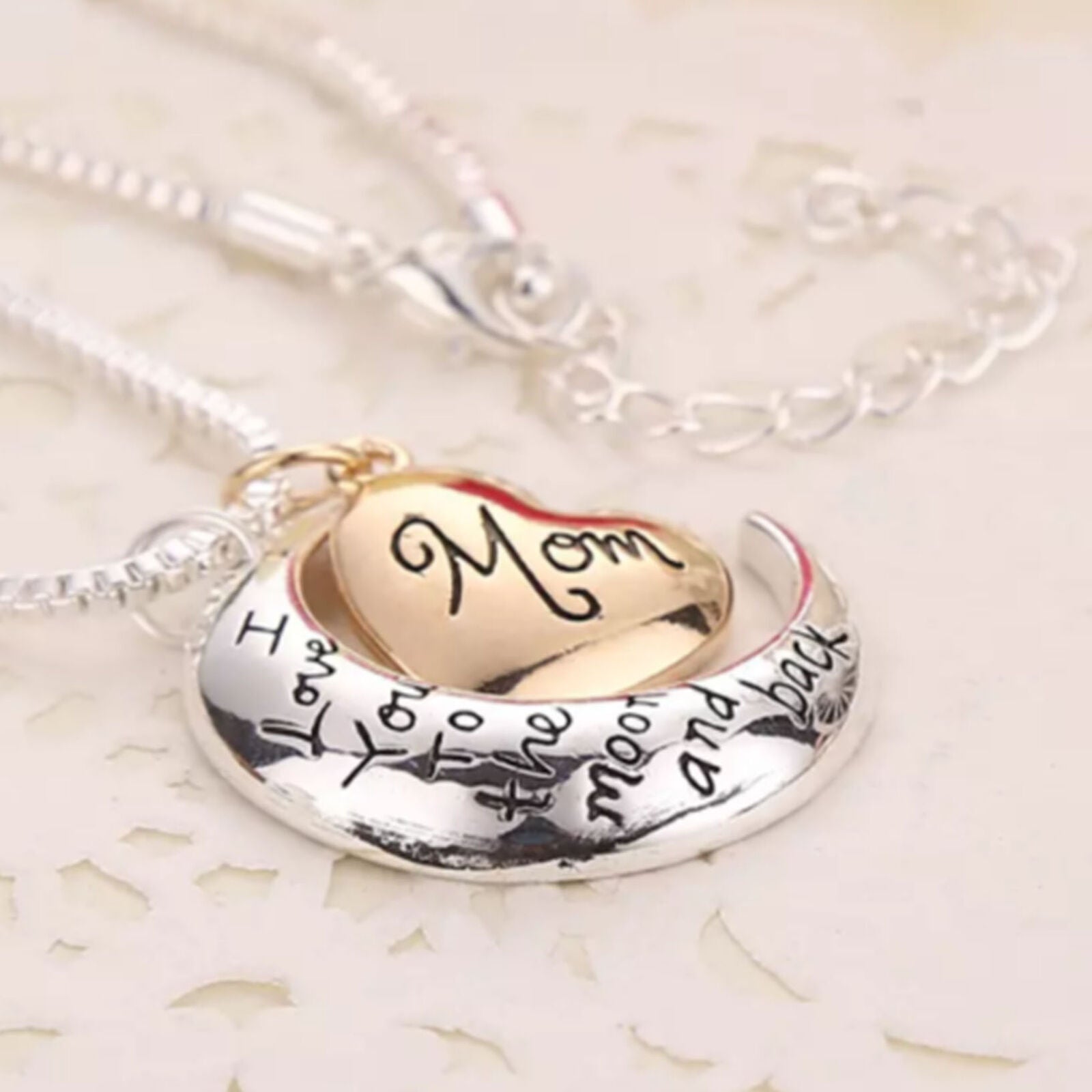 Necklace & Pendant Mothers Day Christmas Gifts I Love You To The Moon & Back Mom