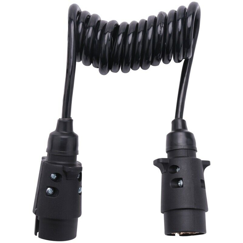 2M 7 Pin Car Towing Trailer Light Board Extension Cable Lead Truck Plug SocketW2