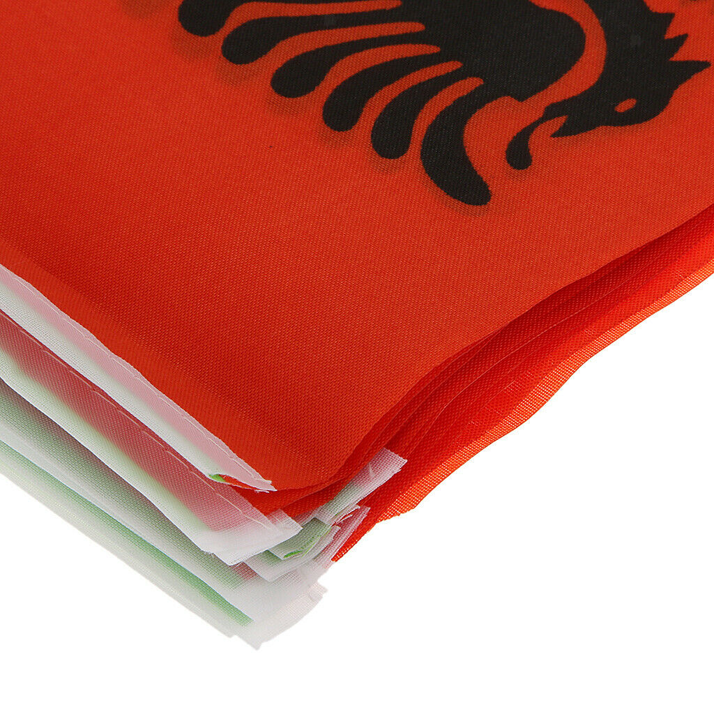 Albania Hand Waving National Country Flag 14 x 21cm Pack of 12
